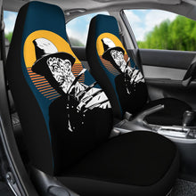 Load image into Gallery viewer, Horror Movie Car Seat Covers | Freddy Krueger Retro Vintage Yellow Moon Seat Covers Ci090121