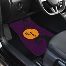 Load image into Gallery viewer, Nightmare Before Christmas Cartoon Car Floor Mats - Jack Skellington With Zero Dog On Moon Silhouette Car Mats Ci092904
