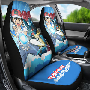 Anime Ash Ketchum Pikachu Pokemon Car Seat Covers Pokemon Car Accessorries Ci110204