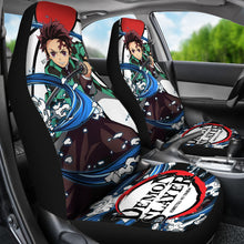 Load image into Gallery viewer, Demon Slayer Anime Car Seat Covers Demon Slayer Kamado Tanjiro Car Accessories Fan Gift Ci123105