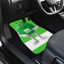 Load image into Gallery viewer, M&amp;M Green Chocolate Funny Car Floor Mats Car Accessories Ci220525-05