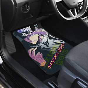 Satoru Gojo Style Jujutsu KaiSen Yellow Car Mats Anime Fan Car Mats For Car Ci0624