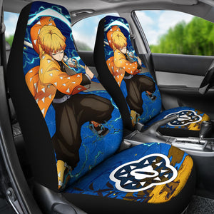 Demon Slayer Anime Car Seat CoversAgatsuma Zenitsu Car Accessories Fan Gift Ci011502