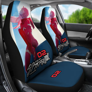 Zero Two Anime Girl Car Seat Covers For Car Ci0720