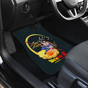 Goku Kid Signature Dragon Ball Orange Car Floor Mats Anime Car Mats Ci0728