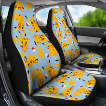Load image into Gallery viewer, Pikachu Red Seat Covers Pokemon Pattern Anime Car Seat Covers Ci102704