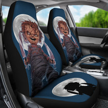 Load image into Gallery viewer, Chucky Moon Horror Movie Iron Car Seat Covers Chucky Horror Film Car Accesories Ci091121Chucky Horror Movie Car Seat Covers Chucky Horror Film Car Accesories Ci091121