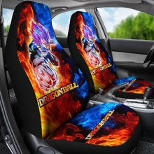 Load image into Gallery viewer, Vegeta Punch Fire Dragon Ball Anime Yellow Car Seat Covers Unique Design Ci0814