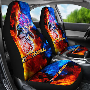 Vegeta Punch Fire Dragon Ball Anime Yellow Car Seat Covers Unique Design Ci0814