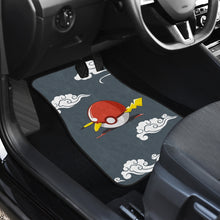 Load image into Gallery viewer, Pokemon Anime Car Floor Mats - Pikachu Sleeping In Pokeball Cloud Patterns Car Mats Ci110302