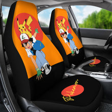 Load image into Gallery viewer, Pikachu Pokemon Seat Covers Pokemon Anime Car Seat Covers Ci102803