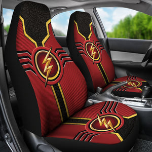 The Flash Logo Car Seat Covers Custom For Fans Ci230109-04