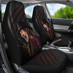 Horror Movie Car Seat Covers | Freddy Krueger Laughing Bloody Claw Seat Covers Ci082821