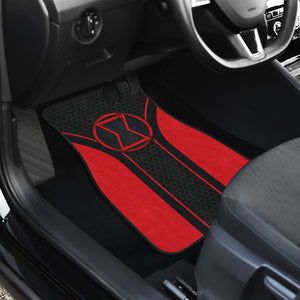 Black Widow Logo Car Floor Mats Custom For Fans Ci230103-06a