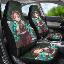 Load image into Gallery viewer, Kamado Tanjiro Anime Car Seat Covers Demon Slayer Chapters Seat Covers Gift Ci0604