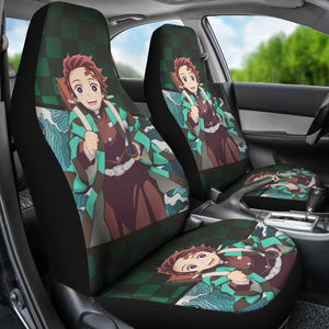 Kamado Tanjiro Anime Car Seat Covers Demon Slayer Chapters Seat Covers Gift Ci0604