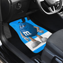 Load image into Gallery viewer, M&amp;M Blue Chocolate Funny Car Floor Mats Car Accessories Ci220525-07
