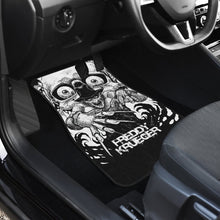 Load image into Gallery viewer, Horror Movie Car Floor Mats | Freddy Krueger Claw Glove Black White Scary Eyes Car Mats Ci090621