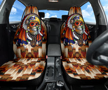 Load image into Gallery viewer, Skull Native American Car Seat Covers Car Accessories Ci220419-05