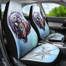 Load image into Gallery viewer, Nightmare Before Christmas Cartoon Car Seat Covers | Pretty Jack And Sally Couple Love Seat Covers Ci092505