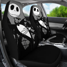 Load image into Gallery viewer, Nightmare Before Christmas Cartoon Car Seat Covers | Jack Skellington Portrait Black Grey Seat Covers Ci092403