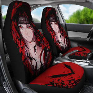 Itachi Uchiha Akatsuki Seat Covers Naruto Anime Car Seat Covers Ci102303