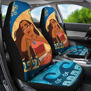 Moana Hawaiian Painting Car Seat Covers Car Accessories Ci221025-01