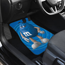 Load image into Gallery viewer, M&amp;M Blue Chocolate Funny Car Floor Mats Car Accessories Ci220525-09