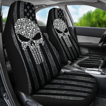 Load image into Gallery viewer, The Punisher American Flag Car Seat Covers Car Accessories Ci220819-03
