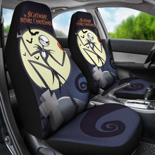 Load image into Gallery viewer, Nightmare Before Christmas Cartoon Car Seat Covers | Evil Jack Skellington And Pumpkin Laughing Seat Covers Ci100502