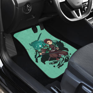 Tanjiro & Inosuke Car Floor Mats Demon Slayer Anime Car Mats Ci0606