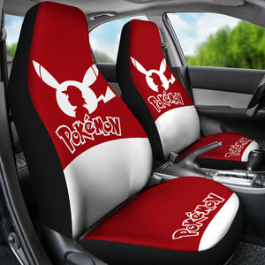 Pikachu Red Seat Covers Pokemon Anime Car Seat Covers Ci102702