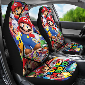 Super Mario Car Seat Covers Custom For Fans Ci221219-05