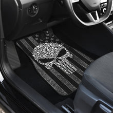 Load image into Gallery viewer, The Punisher Car Floor Mats American Flag Car Accessories Ci220822-09