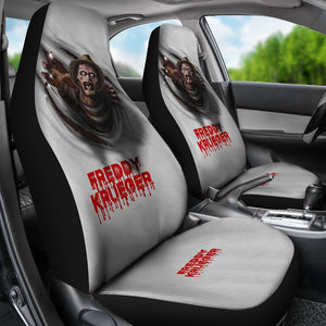 Horror Movie Car Seat Covers | Freddy Krueger Emerging From Claw Seat Covers Ci082821