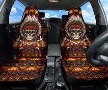 Load image into Gallery viewer, Skull Native American Car Seat Covers Car Accessories Ci220419-09