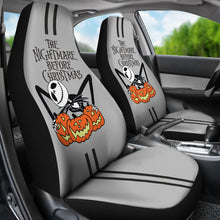 Load image into Gallery viewer, Nightmare Before Christmas Cartoon Car Seat Covers | Cute Jack Skellington Holding Pumpkins Seat Covers Ci100701