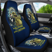 Load image into Gallery viewer, Nightmare Before Christmas Cartoon Car Seat Covers | Evil Jack Skellington And Oogie Boogie Smiling Seat Covers Ci100501