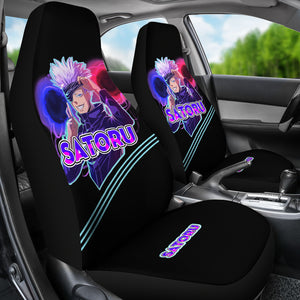 Satoru Gojo EDM Jujutsu KaiSen Car Seat Covers Anime Seat Covers Fan Gift Ci0621