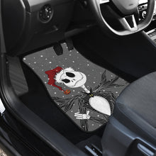 Load image into Gallery viewer, Nightmare Before Christmas Cartoon Car Floor Mats | Jack Skellington Wearing Xmas Hat Car Mats Ci092404