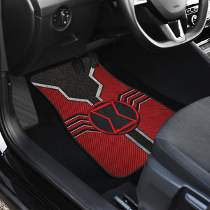 Black Widow Logo Car Floor Mats Custom For Fans Ci230111-04a