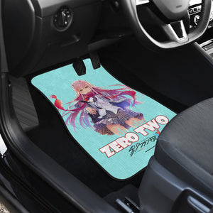 Zero Two Anime Girl Car Floor Mats Anime Gift Ci0722