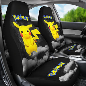 Pikachu Red Seat Covers Pokemon Anime Car Seat Covers Ci102703