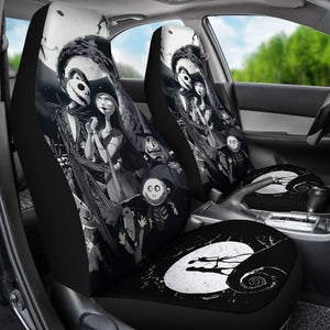 Nightmare Before Christmas Car Seat Covers Jack Skellington Loves Sally Car Accessories Ci220930-07