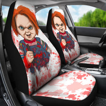Load image into Gallery viewer, Chucky Blood Horror Halloween Car Seat Covers Chucky Horror Film Car Accesories Ci091421
