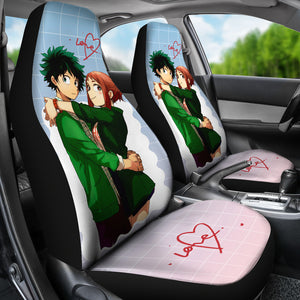 Ochaco Uraraka & Deku Love My Hero Academia Car Seat Covers Anime Seat Covers Ci0617