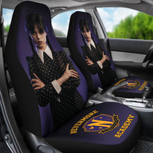 Load image into Gallery viewer, Wednesday Car Seat Covers Custom For Fans Ci221214-10