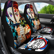 Load image into Gallery viewer, Demon Slayer Anime Car Seat Covers Demon Slayer Kamado Tanjiro Car Accessories Fan Gift Ci123104