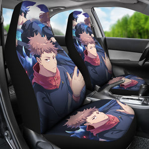 Yuji Itadori Car  Seat Covers Jujutsu Kai Sen Anime Covers Ci0607