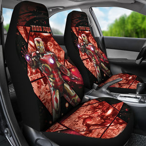 Iron Man Car Seat Covers Custom For Fans Ci221227-02
